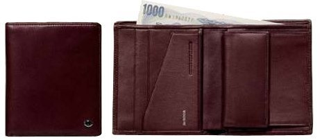 Мужское портмоне Aurora Firenze, бордовый