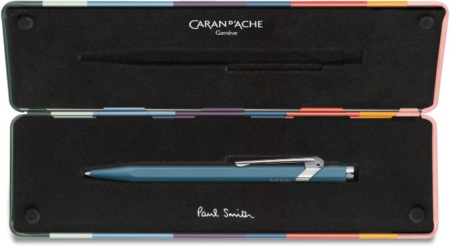 Шариковая ручка Caran d'Ache Office Paul Smith 2, Petrol Blue в подарочной коробке Шариковая ручка Caran d'Ache Office Paul Smith 2, Petrol Blue в подарочной коробке