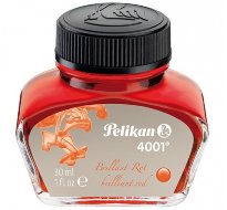 Флакон с чернилами для ручек перьевых Pelikan INK 4001 78 Brilliant Red, красный, 30 мл