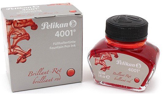 Флакон с чернилами для ручек перьевых Pelikan INK 4001 78 Brilliant Red, красный, 30 мл Флакон с чернилами для ручек перьевых Pelikan INK 4001 78 Brilliant Red, красный, 30 мл