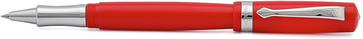 Ручка гелевая (роллер) Student 0.7мм красный корпус с хромированными вставками