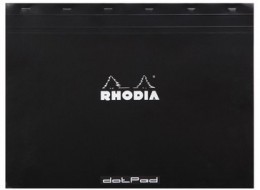 Блокнот Rhodia dotPad №38, A3+, 42x31, точка, 80 г, черный