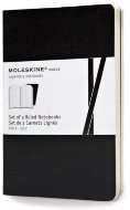 Блокнот Moleskine VOLANT POCKET, линейка, черный (2шт)