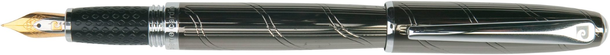 Перьевая ручка Pierre Cardin De Style гравировка, черный хром