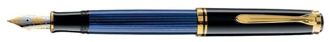 Перьевая ручка Pelikan Souveraen M 800, Black-Blue GT 
