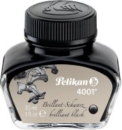 Флакон с чернилами для ручек перьевых Pelikan INK 4001 78 Brilliant Black, черный, 30 мл