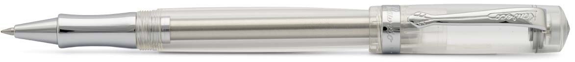 Ручка гелевая (роллер) Student 0.7мм прозрачный корпус хромированными вставками