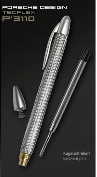 Шариковая ручка Porsche Design P`3110 Stainless Steel Шариковая ручка Porsche Design P`3110 Stainless Steel