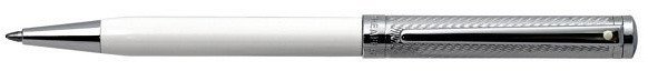 Шариковая ручка Sheaffer Intensity  Chrome Spiral Cap White Barrel CT Шариковая ручка Sheaffer Intensity  Chrome Spiral Cap White Barrel CT