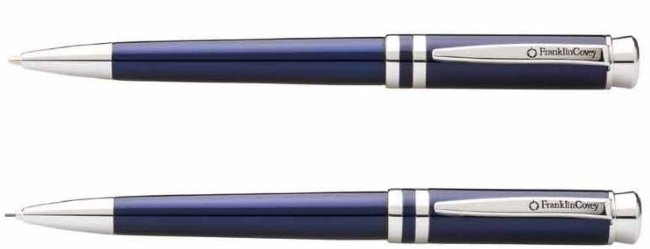 Набор: Franklin Covey Freemont Blue/Chrome шариковая ручка и карандаш 0.9мм, b2b упаковка Набор: Franklin Covey Freemont Blue/Chrome шариковая ручка и карандаш 0.9мм, b2b упаковка