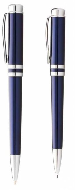Набор: Franklin Covey Freemont Blue/Chrome шариковая ручка и карандаш 0.9мм, b2b упаковка Набор: Franklin Covey Freemont Blue/Chrome шариковая ручка и карандаш 0.9мм, b2b упаковка