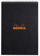 Тетрадь Rhodia Classic на спирали, A4, клетка, 80 г, черный
