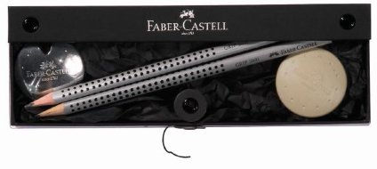 Набор Graf von Faber-Castell UFO: точилка, ластик и 2 графитовых карандаша
