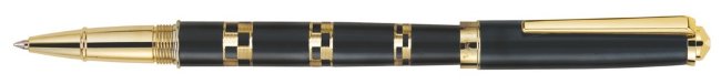 Ручка-роллер Pierre Cardin GAMME, сталь и позолота, черный Ручка-роллер Pierre Cardin GAMME, сталь и позолота, черный