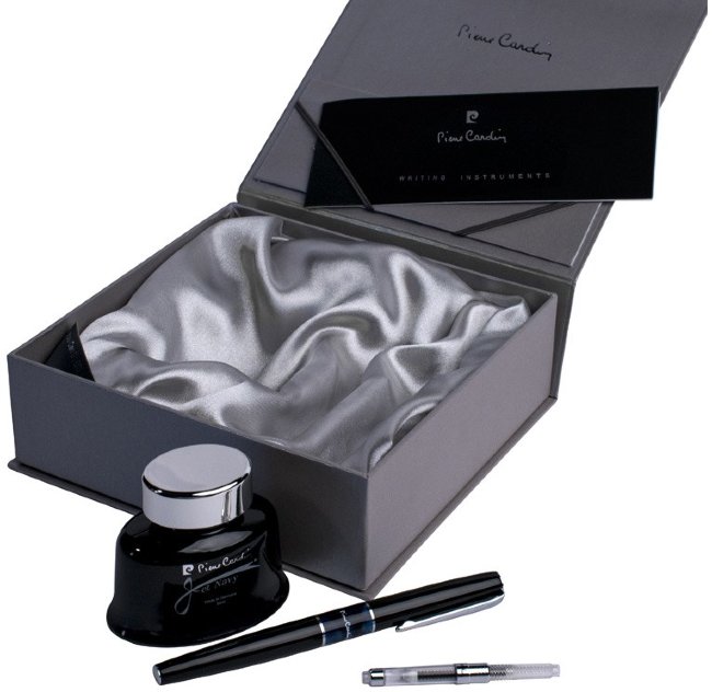 Набор Pierre Cardin перьевая ручка Libra и флакон чернил синего цвета, 50 мл Набор Pierre Cardin перьевая ручка Libra и флакон чернил синего цвета, 50 мл