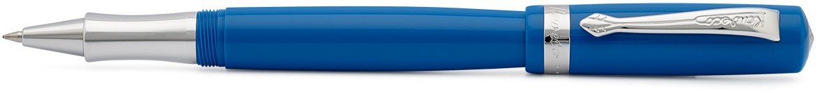 Ручка гелевая (роллер) Student 0.7мм синий винтажный корпус с хромированными вставками