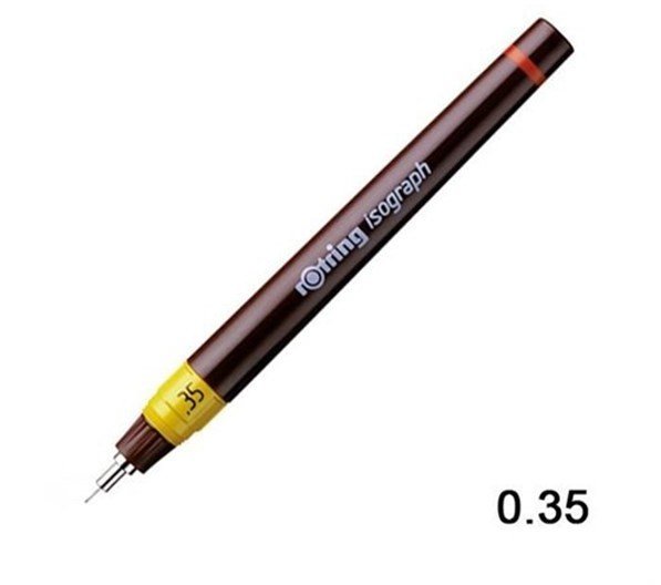 Изограф Rotring 1903400 0.35 мм, корпус бордовый Изограф Rotring 1903400 0.35 мм, корпус бордовый