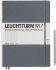 Записная книжка Leuchtturm Master Slim A4+ (в линейку), 123 стр., твердая обложка, антрацит