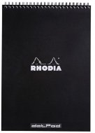 Тетрадь Rhodia Classic на спирали, A4, точка, 80 г, черный