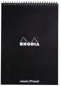Тетрадь Rhodia Classic на спирали, A4, точка, 80 г, черный Тетрадь Rhodia Classic на спирали, A4, точка, 80 г, черный