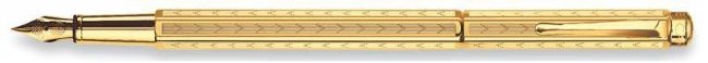 Ручка перьевая Caran d’Ache Ecridor Chevron gilded