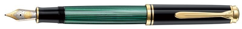 Перьевая ручка Pelikan Souveraen M 800, Black-Green GT