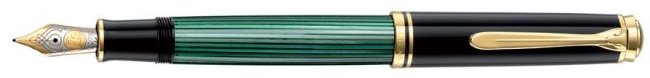 Перьевая ручка Pelikan Souveraen M 800, Black-Green GT