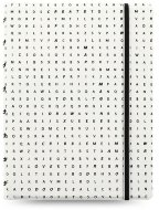 Тетрадь Filofax IMPRESSIONS A5 56л линейка, съемные листы, спираль двойная, белый/черный Letters