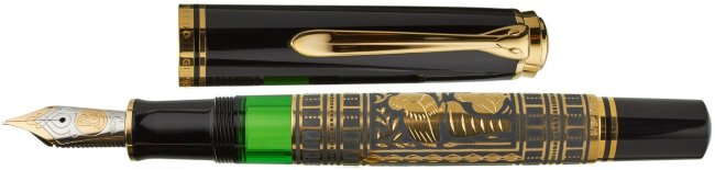 Перьевая ручка Pelikan Toledo M 900, черный, подарочная коробка Перьевая ручка Pelikan Toledo M 900, черный, подарочная коробка