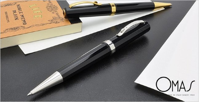 Ручка шариковая Omas Milord Black Ручка шариковая Omas Milord Black