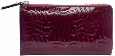 Бумажник Cross Charol, кожаный, женский, на молнии, Burgundy Patent