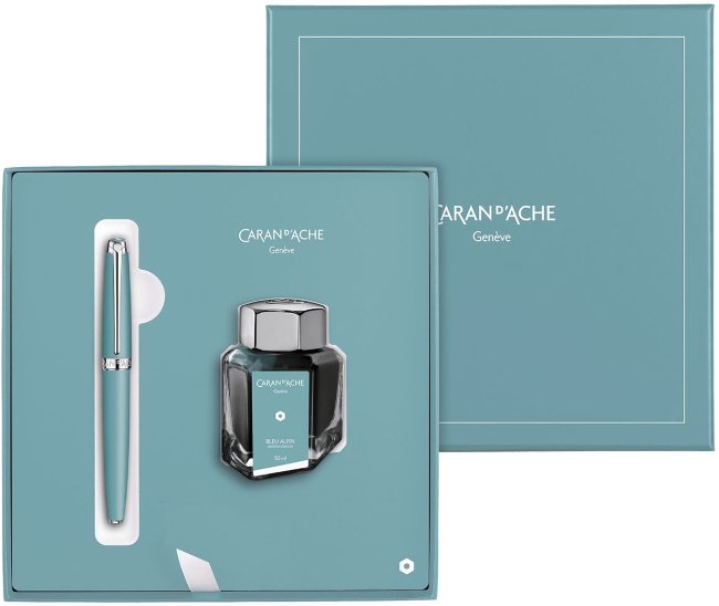 Перьевая ручка Caran d’Ache Leman 2021 Alpine Blue