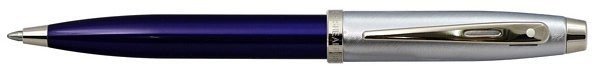Шариковая ручка Sheaffer 100 Brushed Chrome Plated Cap Blue Barrel Nickel CT