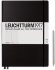 Записная книжка Leuchtturm Master Slim A4+ (в линейку), 123 стр., твердая обложка, черная
