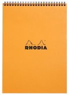 Тетрадь Rhodia Classic на спирали, A4, клетка, 80 г, оранжевый