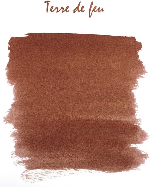 Картриджи для перьевых ручек Herbin, Terre de feu красно-коричневый, 6 шт
