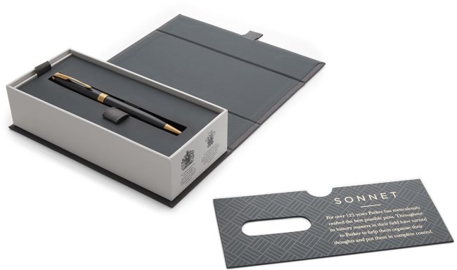 Шариковая ручка Parker Sonnet Core K430 Slim, Laque Black GT Шариковая ручка Parker Sonnet Core K430 Slim, Laque Black GT