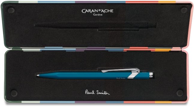 Шариковая ручка Caran d'Ache Office Paul Smith 2, Peacock Blue в подарочной коробке Шариковая ручка Caran d'Ache Office Paul Smith 2, Peacock Blue в подарочной коробке