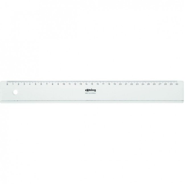 Линейка Rotring Centro Flat Ruler S0220950 30см, цвет прозрачный