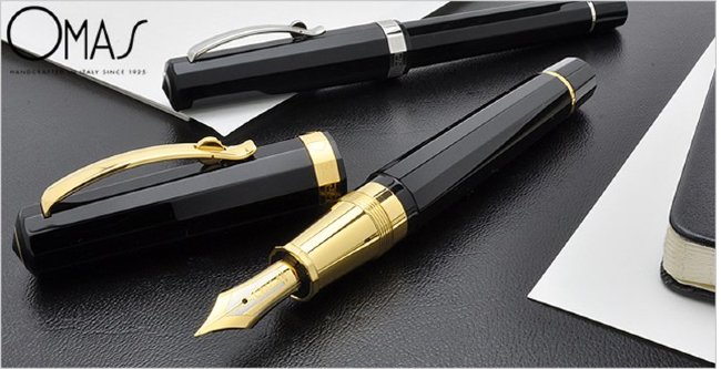 Ручка перьевая Omas Paragon Black Dorato Ручка перьевая Omas Paragon Black Dorato