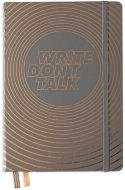 Записная книжка Leuchtturm А5 Write don't talk (в точку) с подарочной коробкой, 251 стр., твердая обложка, антрацит
