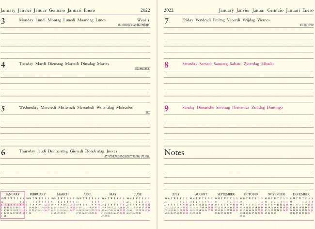 Еженедельник-блокнот Leuchtturm Weekly Planner & Notebook В6+ 2022г, 72л, мягкая обложка пастельный зеленый