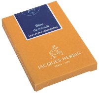 Картриджи для перьевых ручек Herbin Prestige, Bleu de minuit Темно-синий, 7 шт.