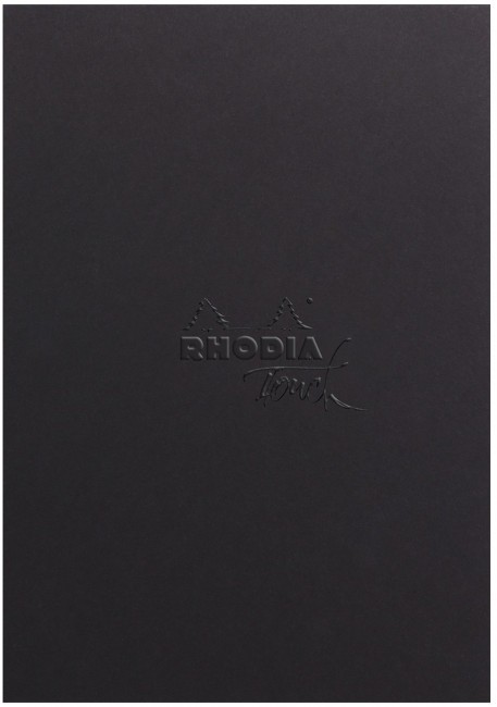 Блокнот для смешанных техник Rhodia Touch в мягкой обложке, А6+ портрет, 250 г, черный Блокнот для смешанных техник Rhodia Touch в мягкой обложке, А6+ портрет, 250 г, черный