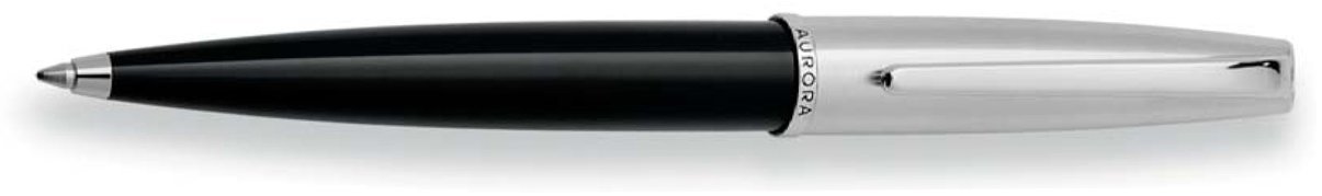 Ручка шариковая Aurora Style, черная смола, сталь