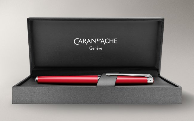 Ручка-роллер Caran d`Ache Leman Slim Scarlet Red RH